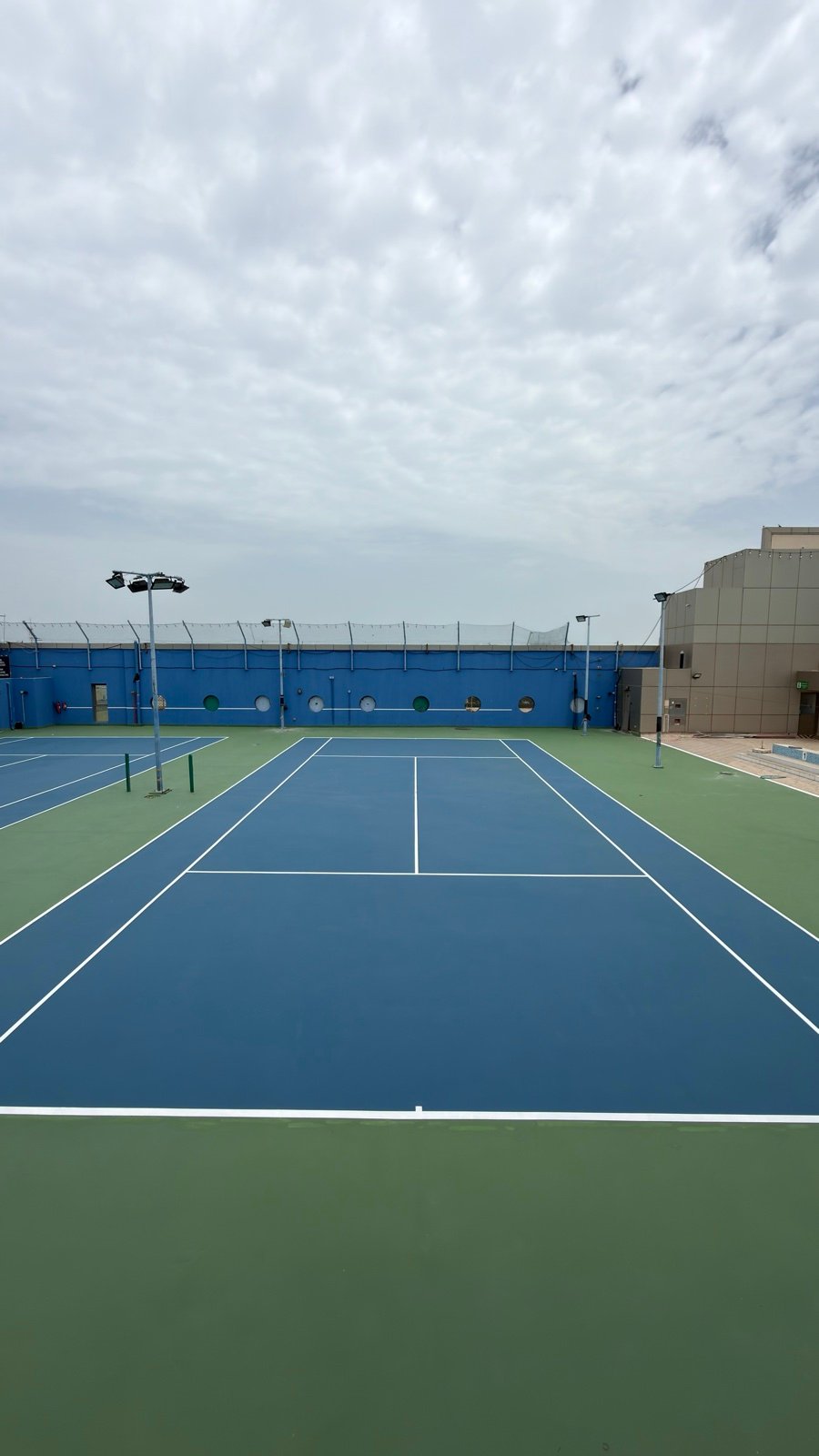 Tennis Court Refurbishment ISC Dubai - View 2